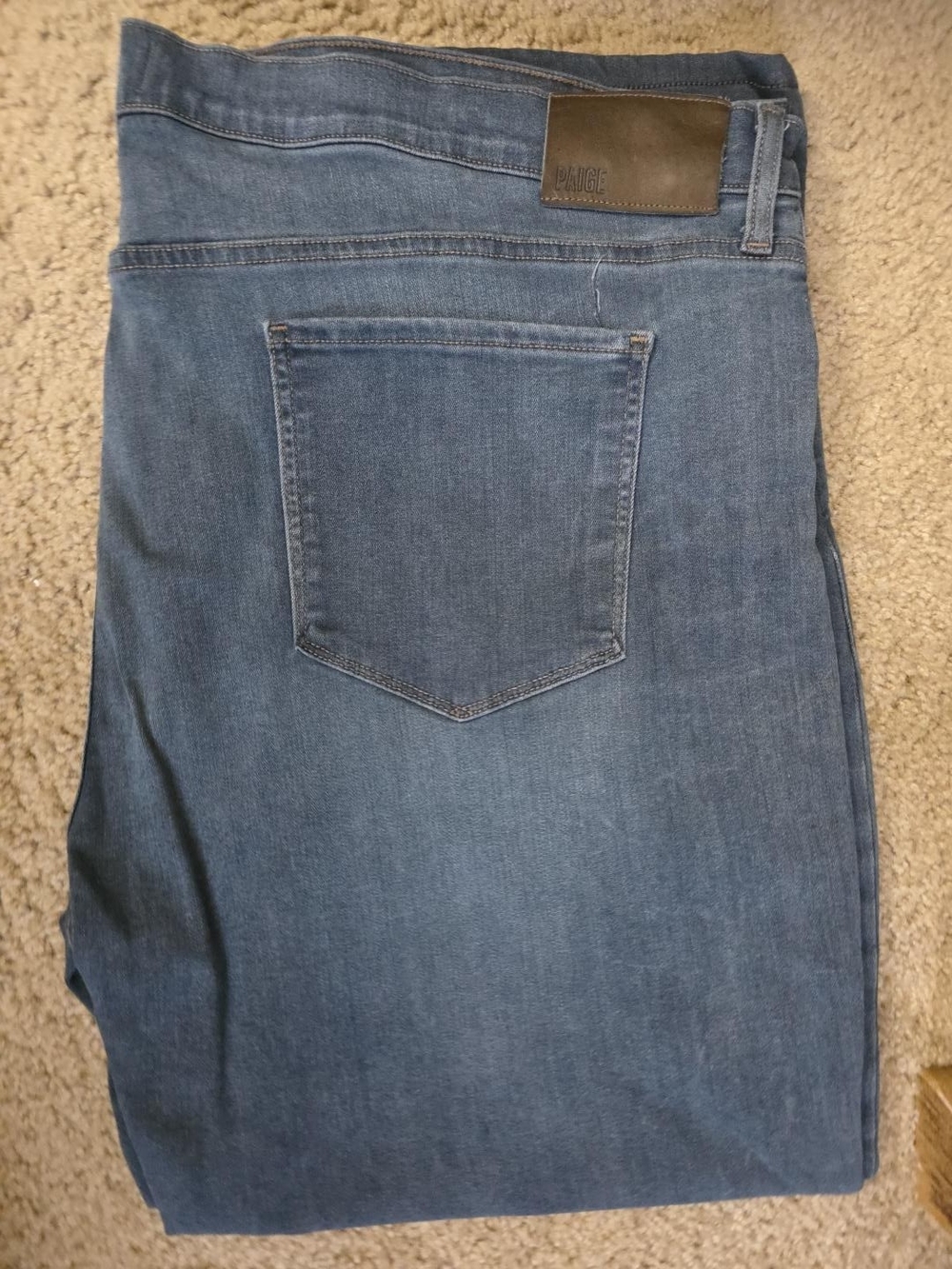 C017 PAIGE Men’s Medium Blue Relaxed Jeans